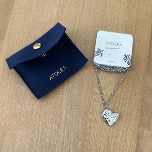 ATOLEA sweat-proof, waterproof Silver Heart Necklace